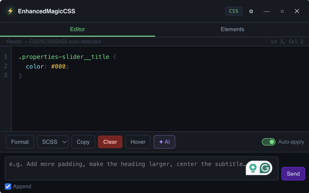 Enhanced Magic CSS Chrome extension