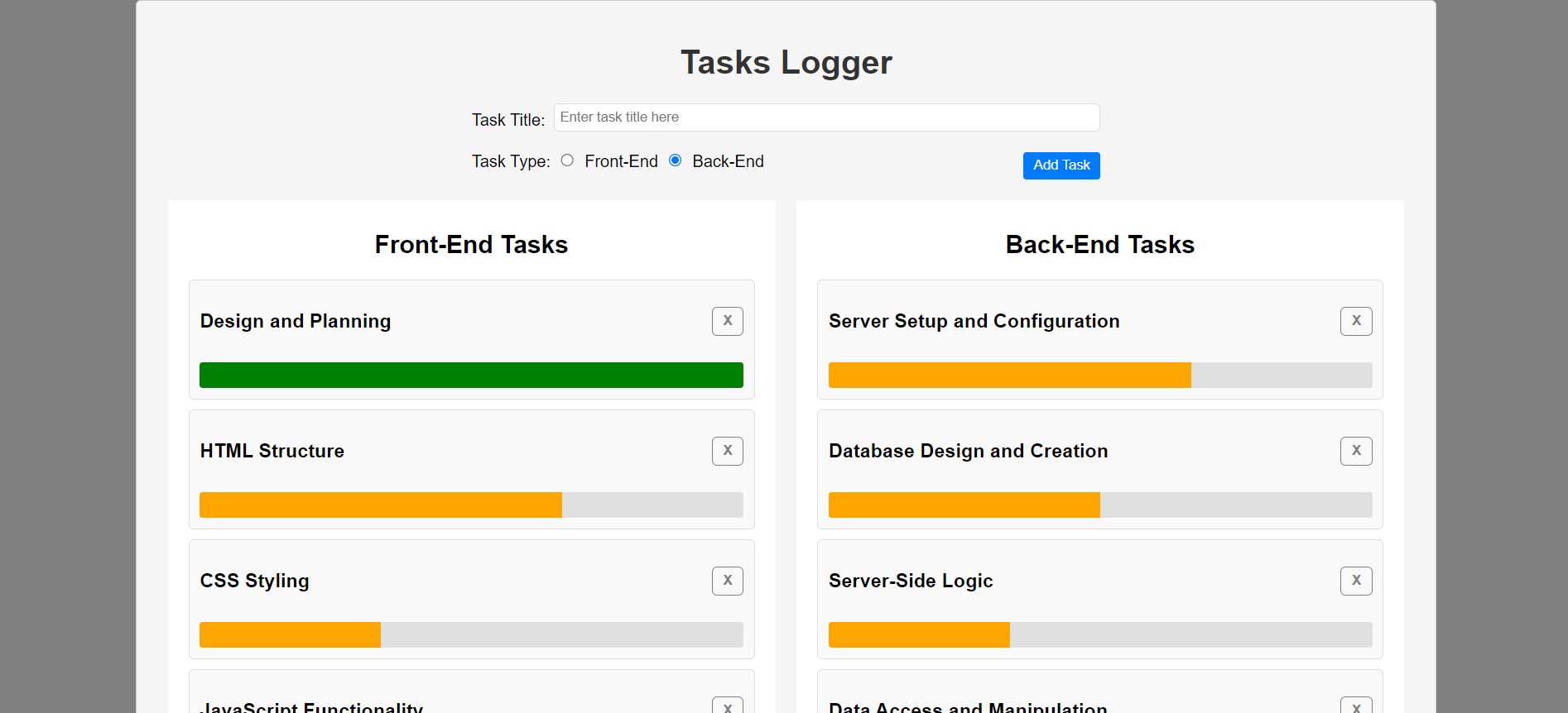 tasks-logger